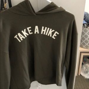 urban outfitters cropped sweatshirt!